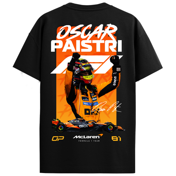 Oscar Piastri Regular Fit Tee – Black