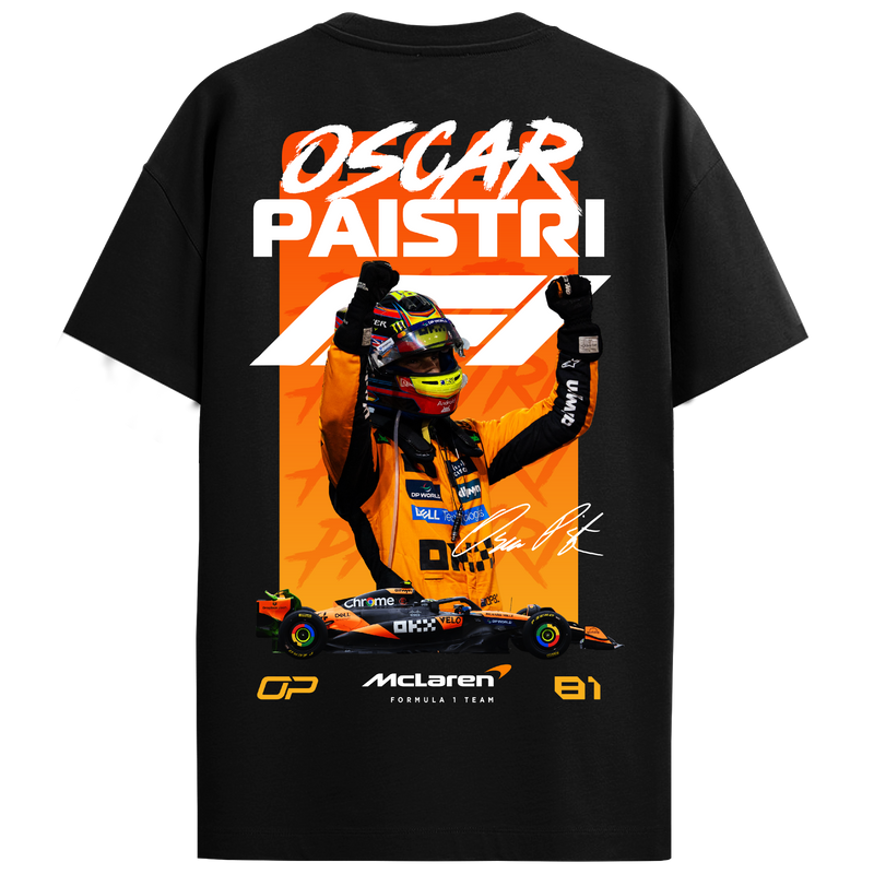 Oscar Piastri Regular Fit Tee – Black