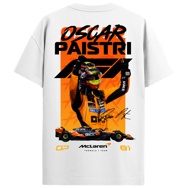 Oscar Piastri Regular Fit Tee – White