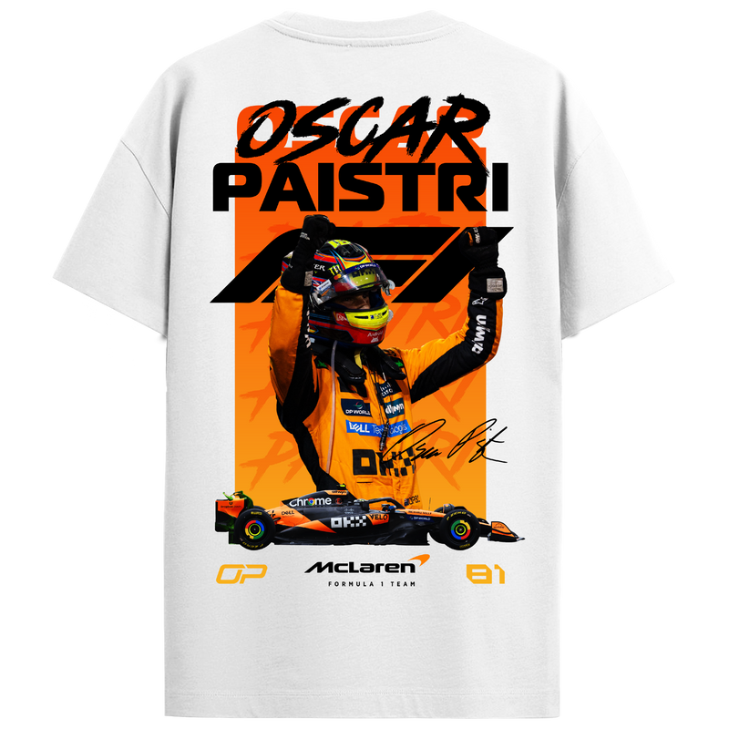 Oscar Piastri Regular Fit Tee – White