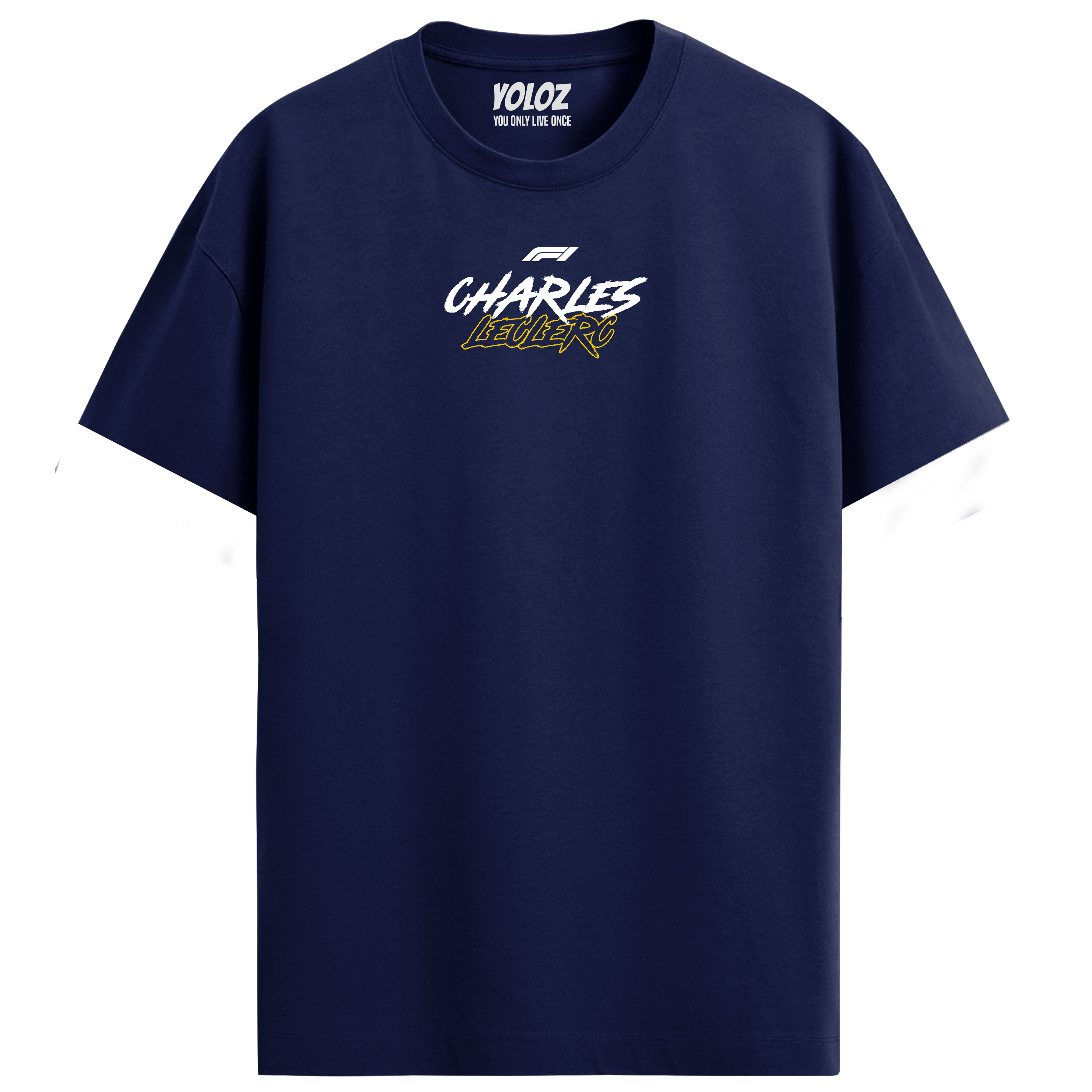 Charles Leclerc Regular Fit Tee – Navy Blue