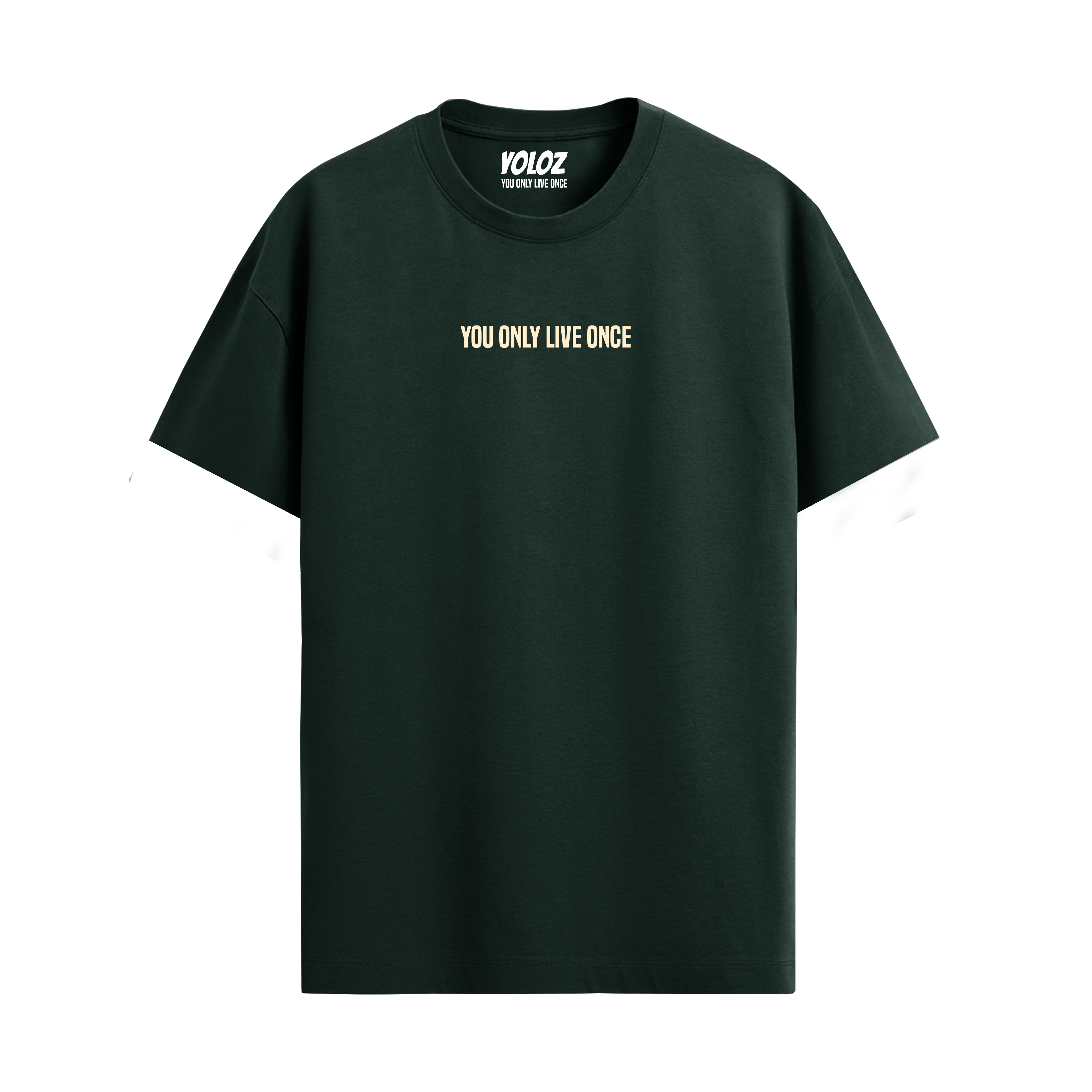 BASIC BOTTLE GREEN REGULAR FIT T-SHIRT