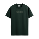 BASIC BOTTLE GREEN REGULAR FIT T-SHIRT