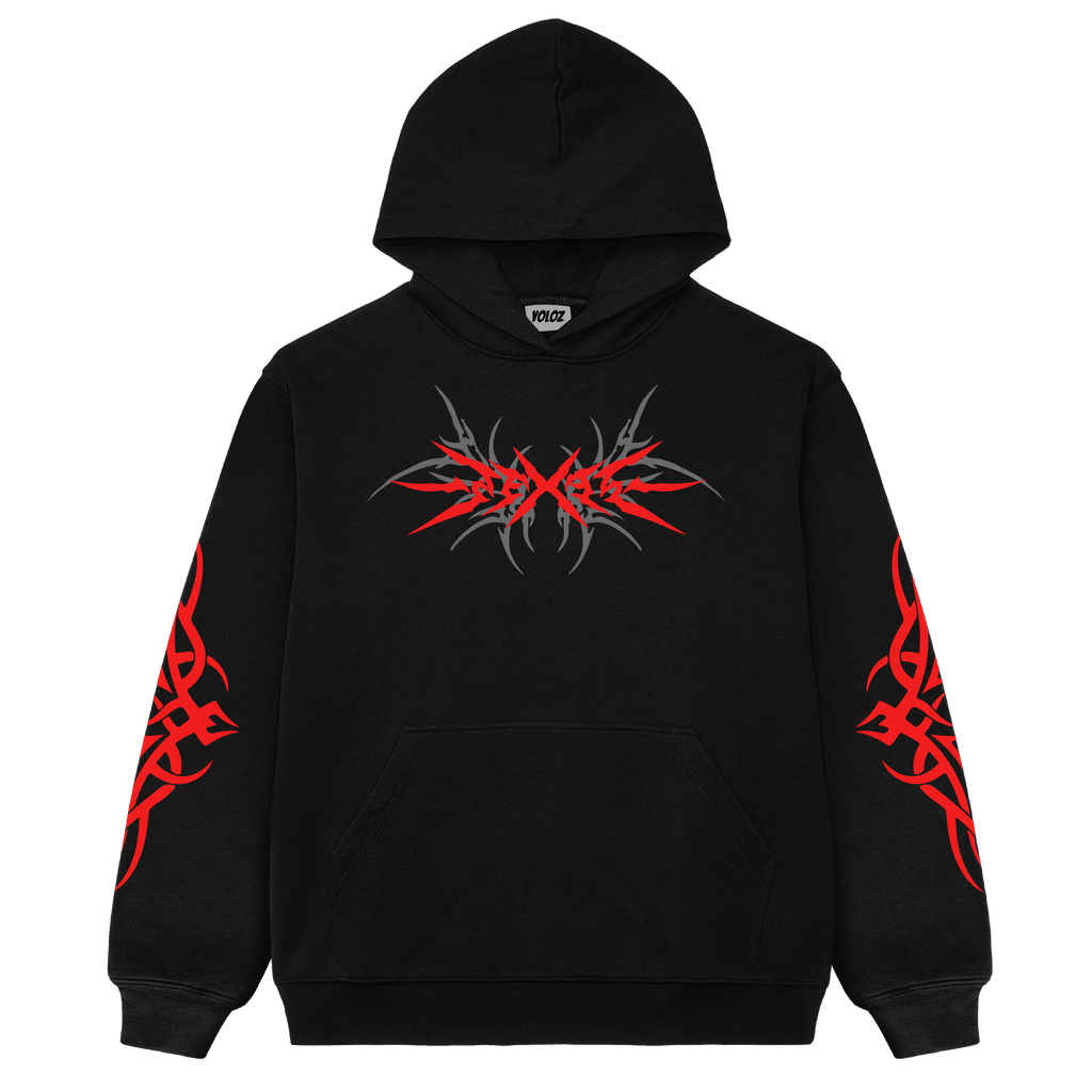 Scarlet Inferno Oversized Hoodie