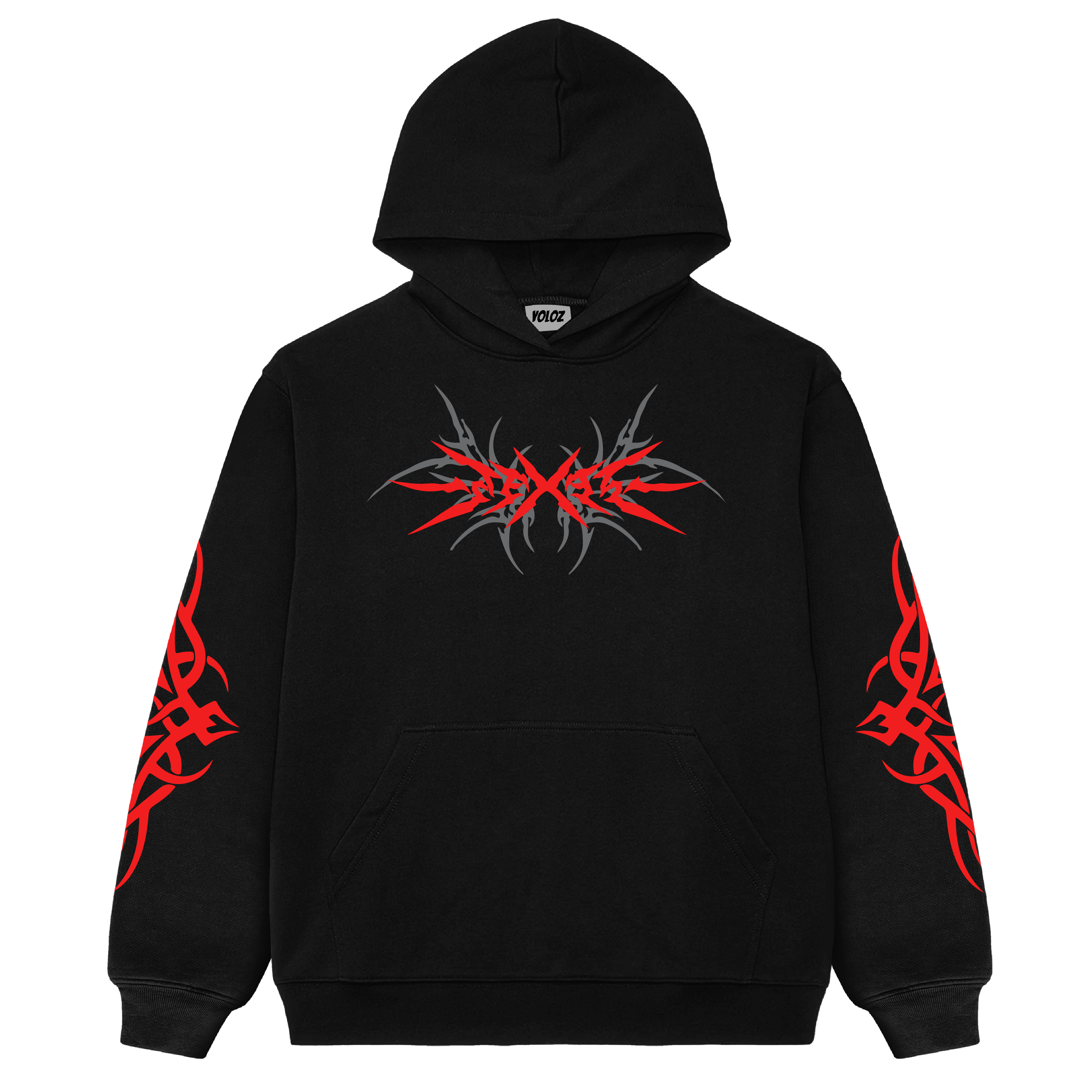 Scarlet Inferno Oversized Hoodie