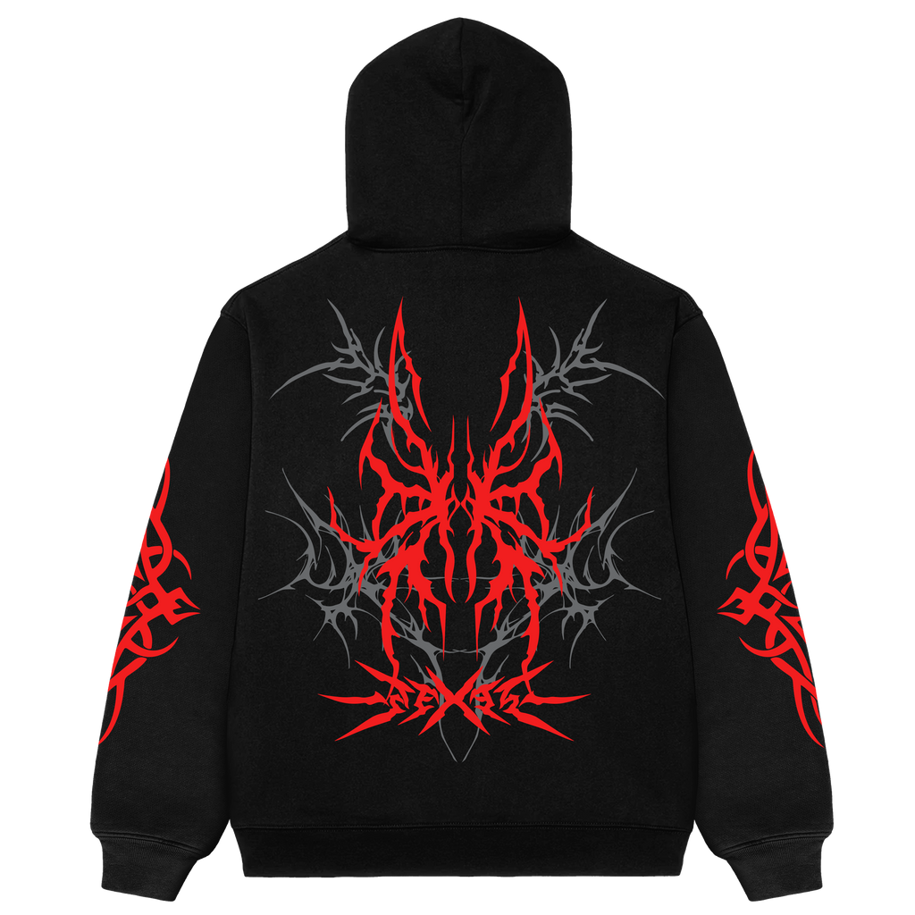 Scarlet Inferno Oversized Hoodie