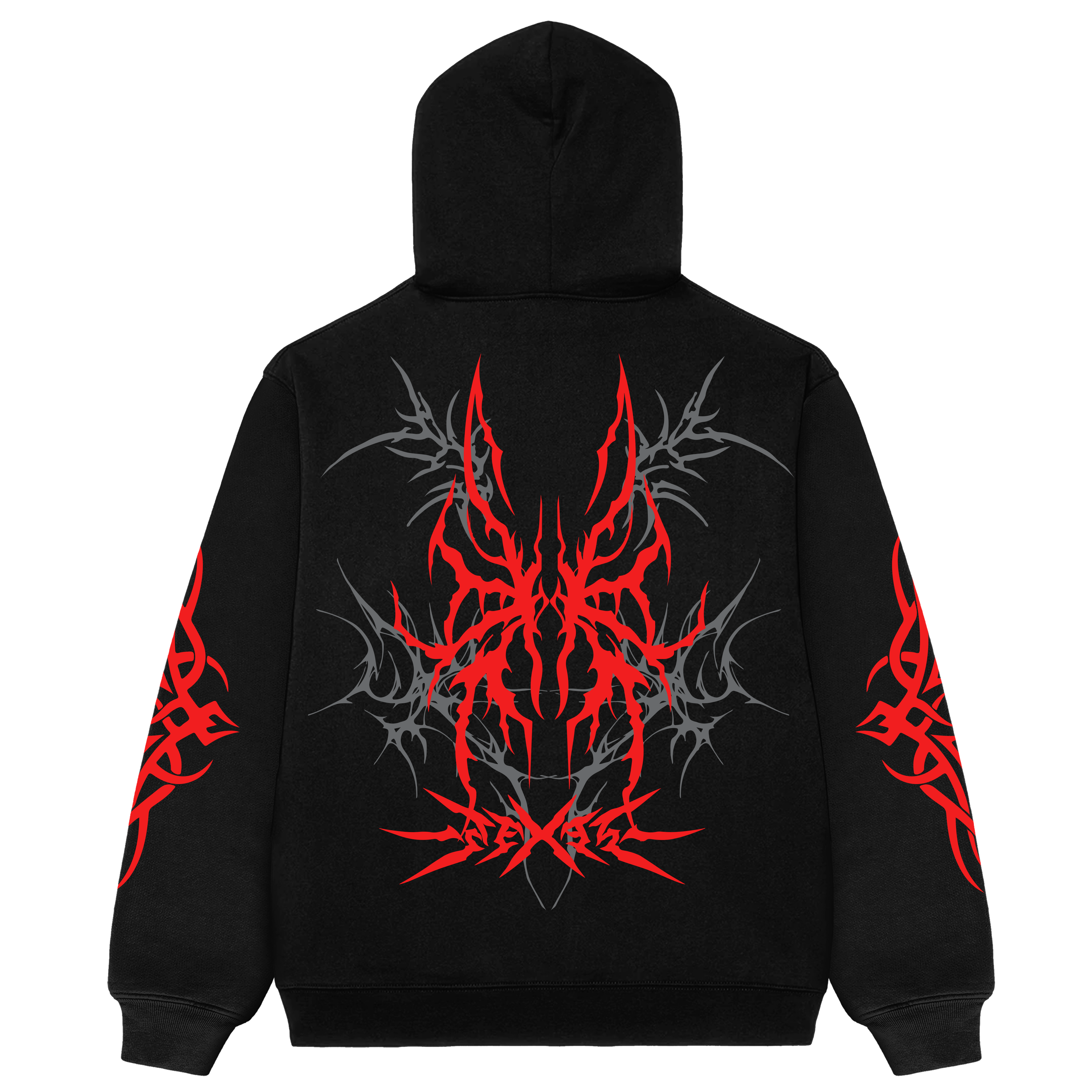 Scarlet Inferno Oversized Hoodie