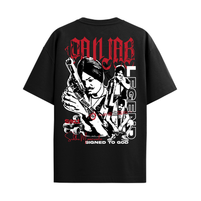MOOSE THE LEGEND BLACK OVERSIZED T-SHIRT
