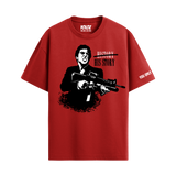 HIS STORY RED OVERSIZED T-SHIRT