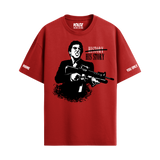 HIS STORY RED OVERSIZED T-SHIRT