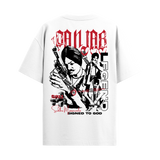 MOOSE THE LEGEND WHITE OVERSIZED T-SHIRT