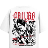 MOOSE THE LEGEND WHITE REGULAR FIT T-SHIRT