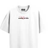 MOOSE THE LEGEND WHITE OVERSIZED T-SHIRT
