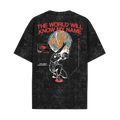 THE WORLD ACID WASH OVERSIZED T-SHIRT