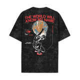 THE WORLD ACID WASH OVERSIZED T-SHIRT