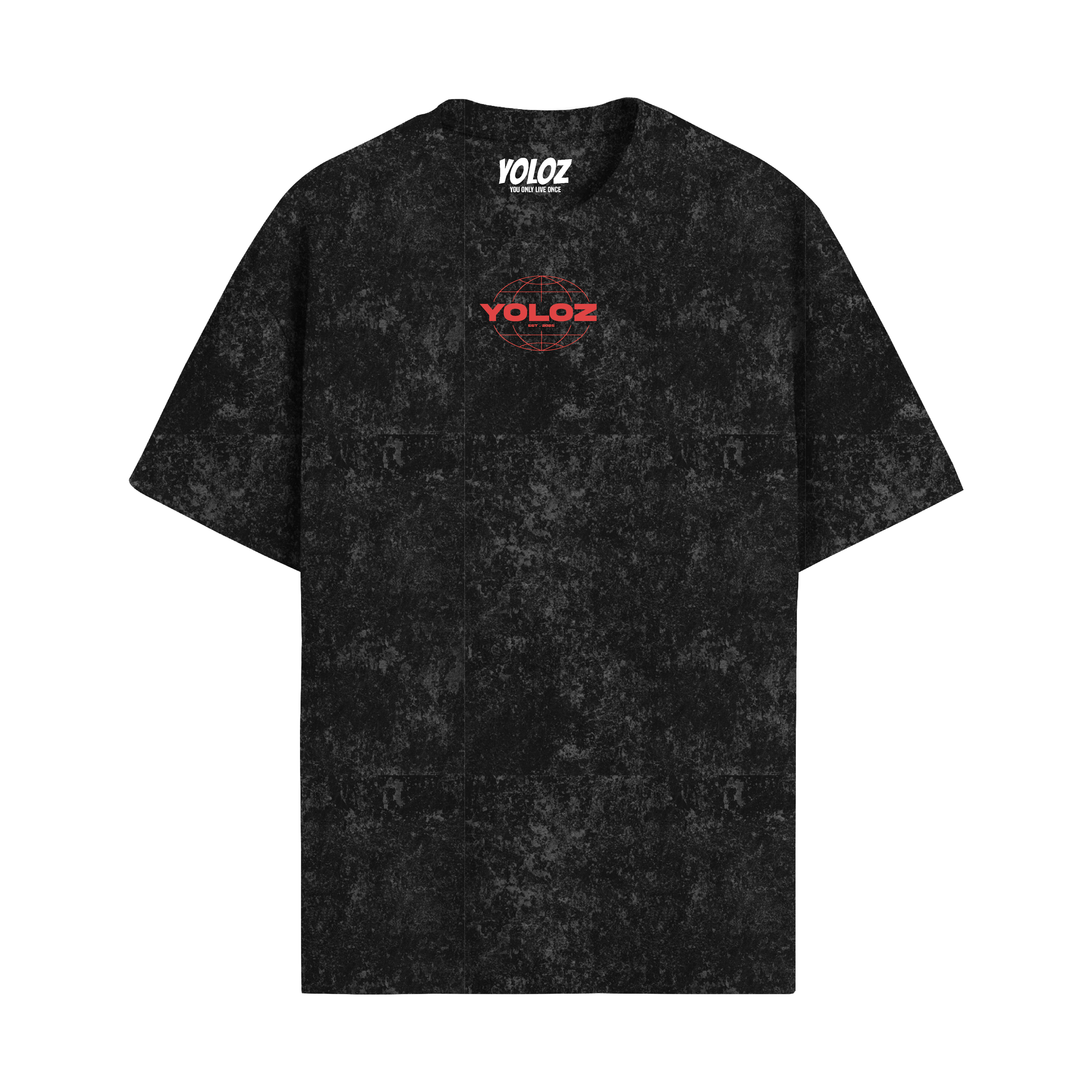 THE WORLD ACID WASH OVERSIZED T-SHIRT