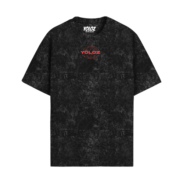 THE WORLD ACID WASH OVERSIZED T-SHIRT
