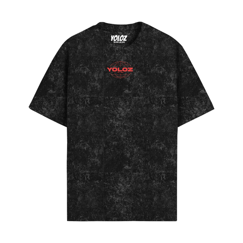 THE WORLD ACID WASH OVERSIZED T-SHIRT