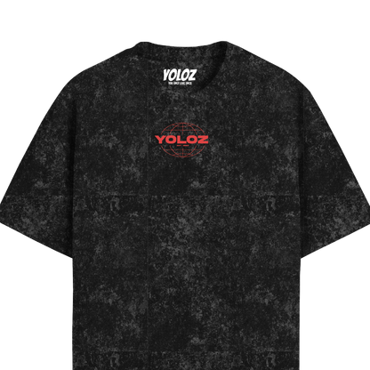 THE WORLD ACID WASH OVERSIZED T-SHIRT