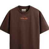 THE WORLD BROWN OVERSIZED T-SHIRT