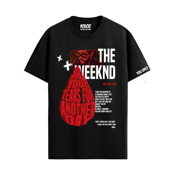THE WEEKND BLACK REGULAR FIT T-SHIRT