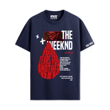 THE WEEKND NAVY BLUE REGULAR FIT T-SHIRT