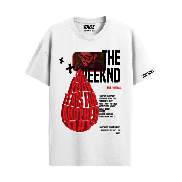 THE WEEKND WHITE REGULAR FIT T-SHIRT