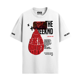 THE WEEKND WHITE OVERSIZED T-SHIRT