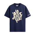 WE DON'T PLAY NAVY BLUE OVERSIZED T-SHIRT