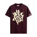WE DON'T PLAY MAROON REGULAR FIT T-SHIRT