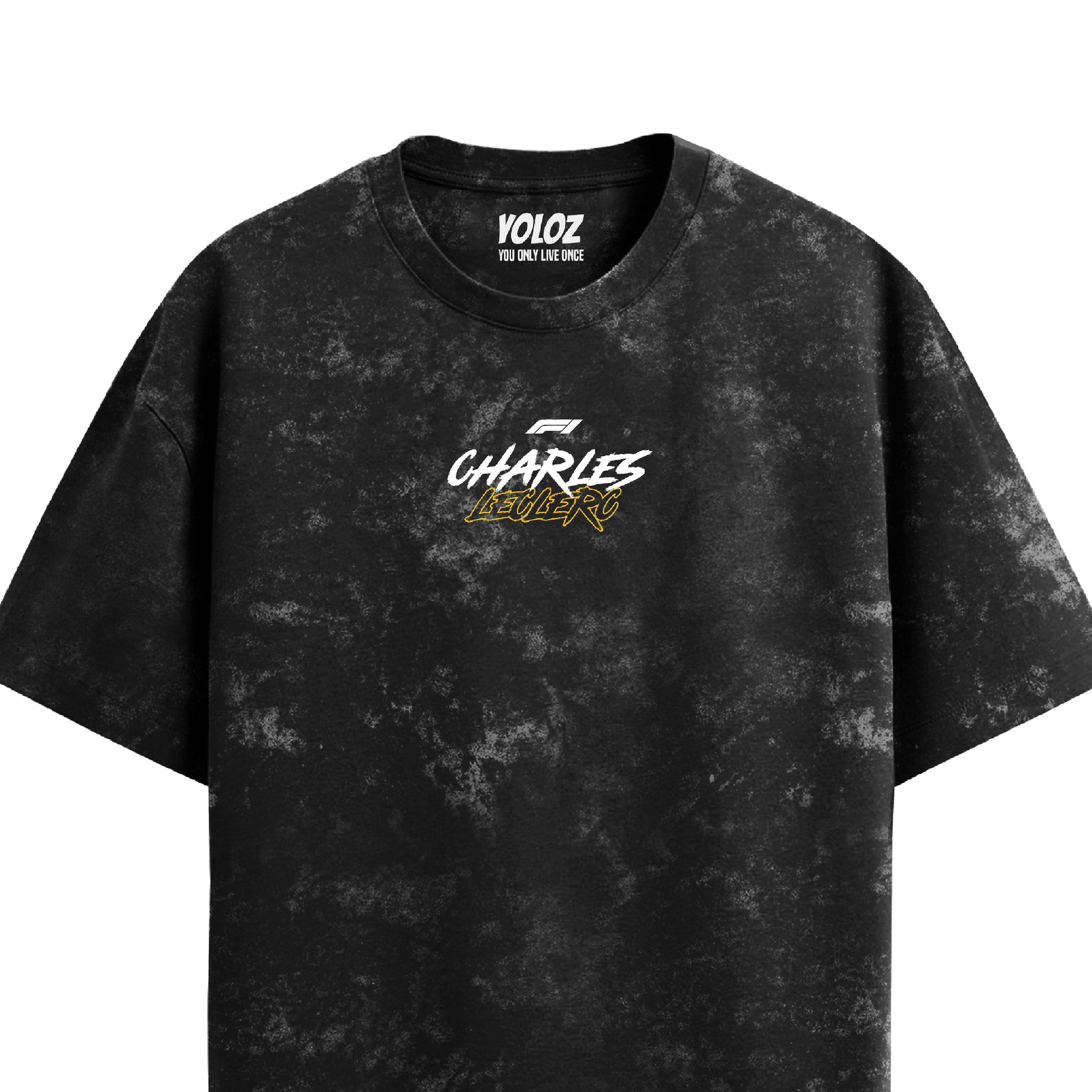 Charles Leclerc Oversized Tee – Acid Wash