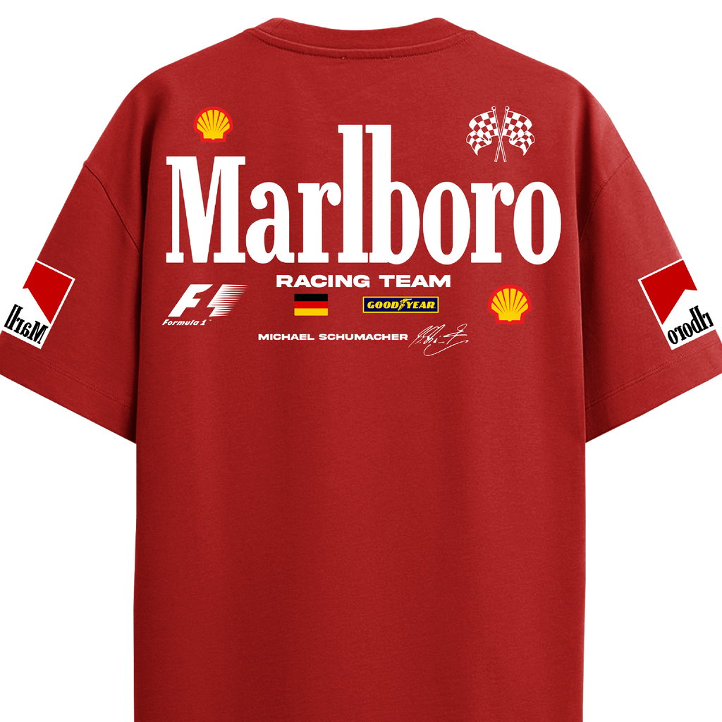 Marlboro Racing Oversized Tee – Red