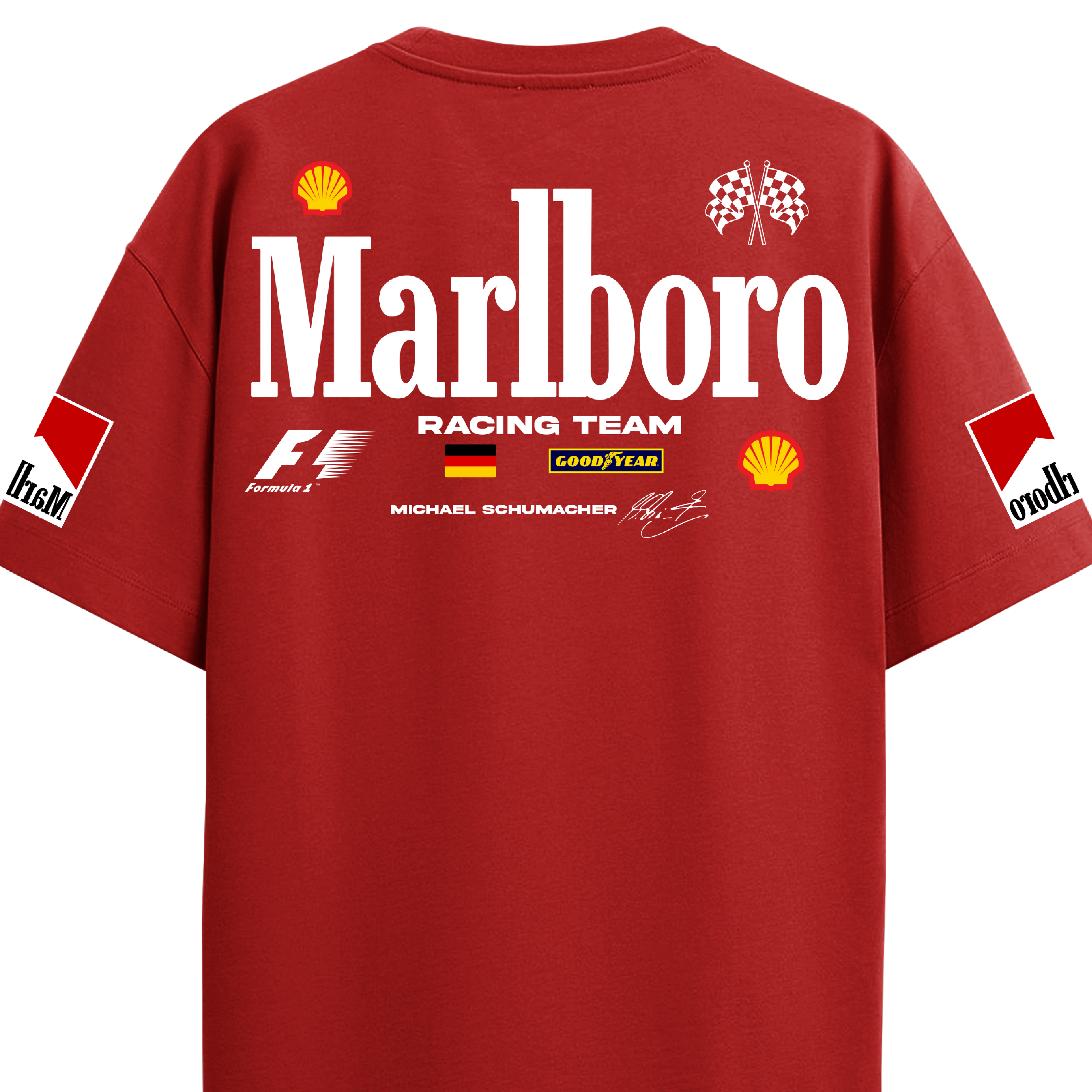 Marlboro Racing Oversized Tee – Red