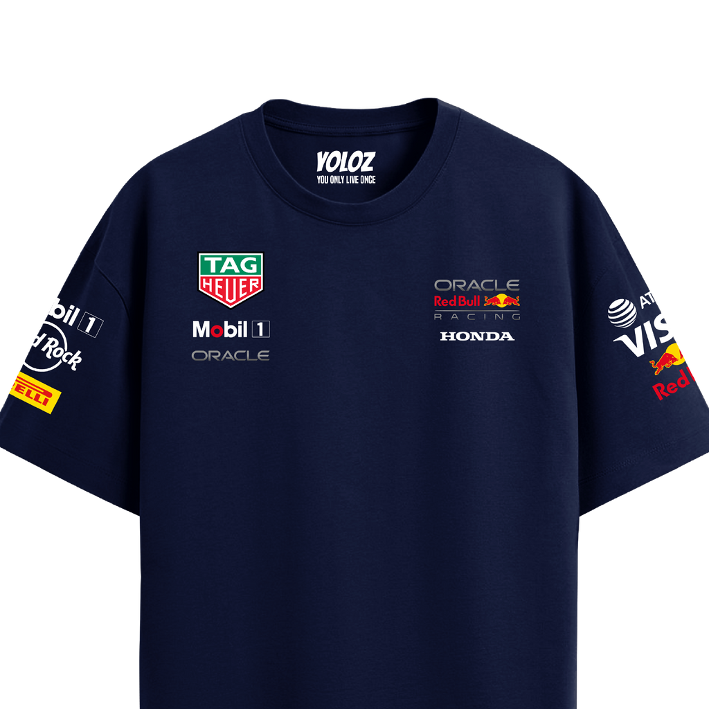 Red Bull Racing Oversized Tee – Navy Blue