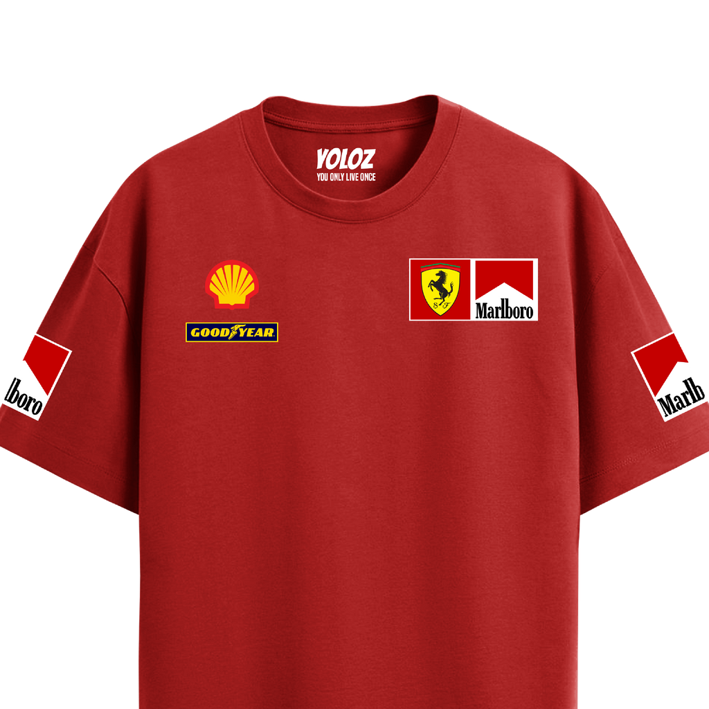 Marlboro Racing Oversized Tee – Red
