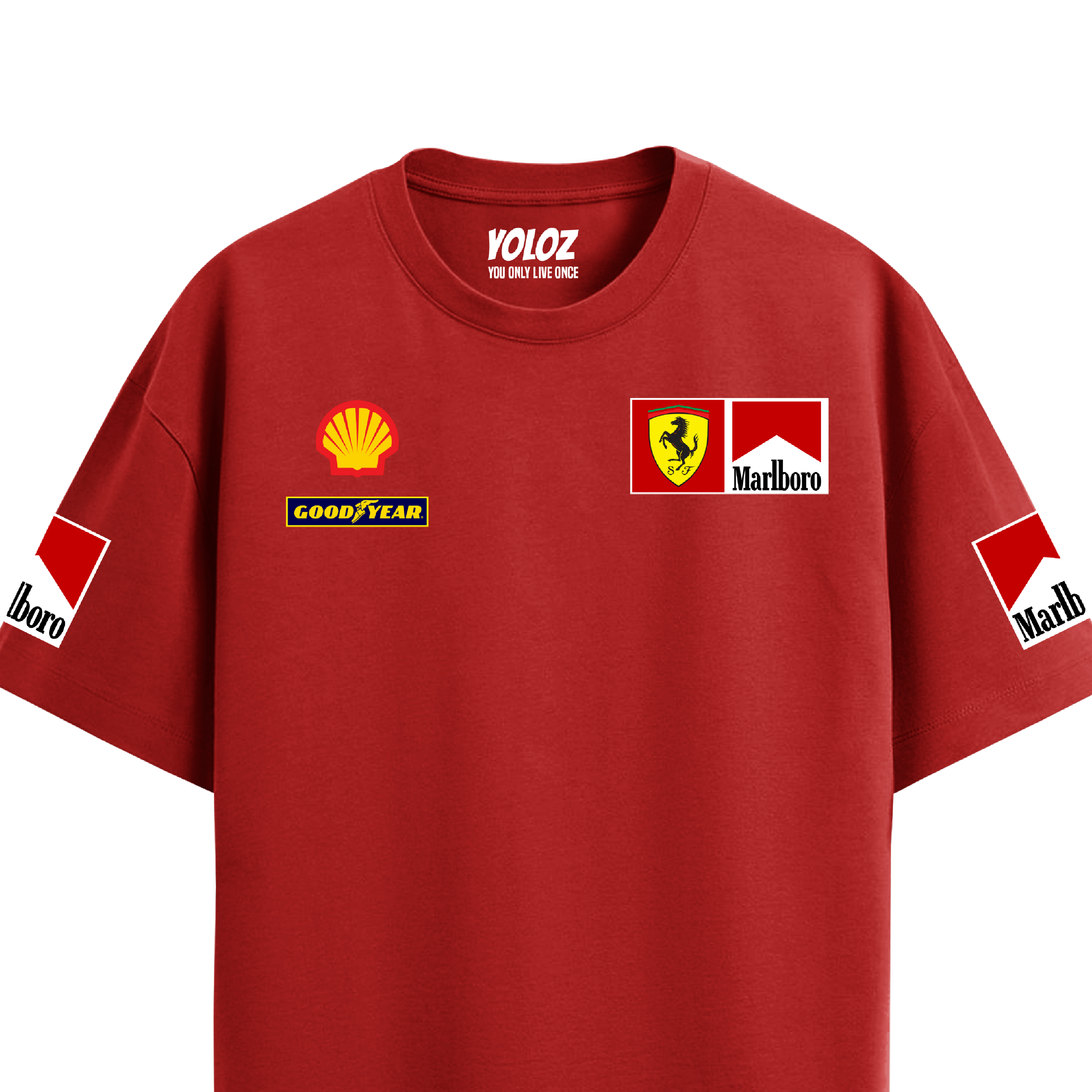 Marlboro Racing Oversized Tee – Red