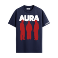 AURA NAVY BLUE REGULAR FIT T-SHIRT