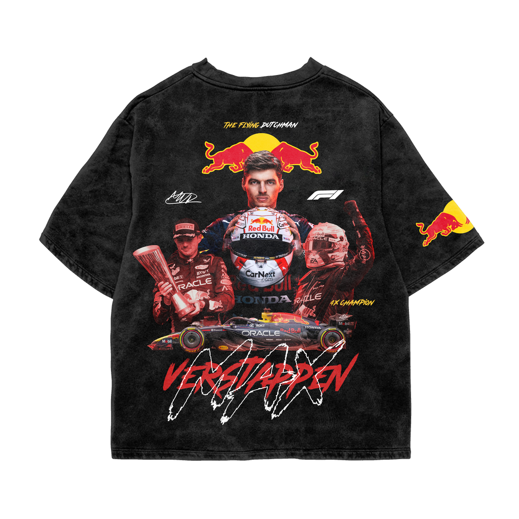 Max Verstappen Oversized Tee – Acid Wash