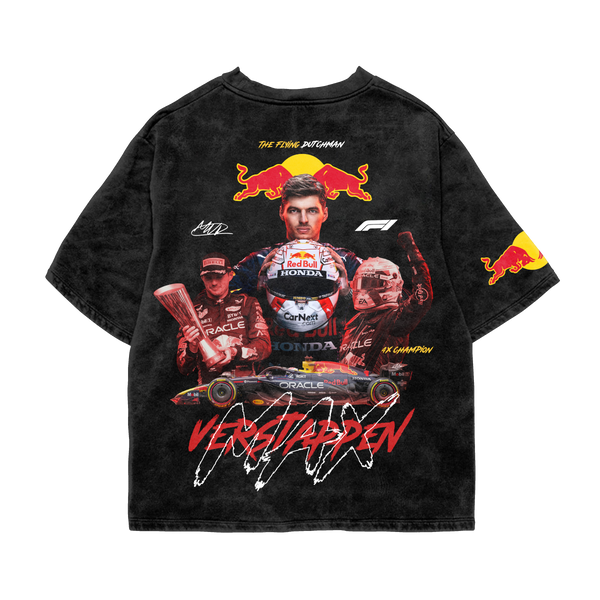 Max Verstappen Oversized Tee – Acid Wash
