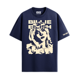 BILLIE EILISH NAVY BLUE OVERSIZED T-SHIRT
