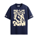 BILLIE EILISH NAVY BLUE OVERSIZED T-SHIRT
