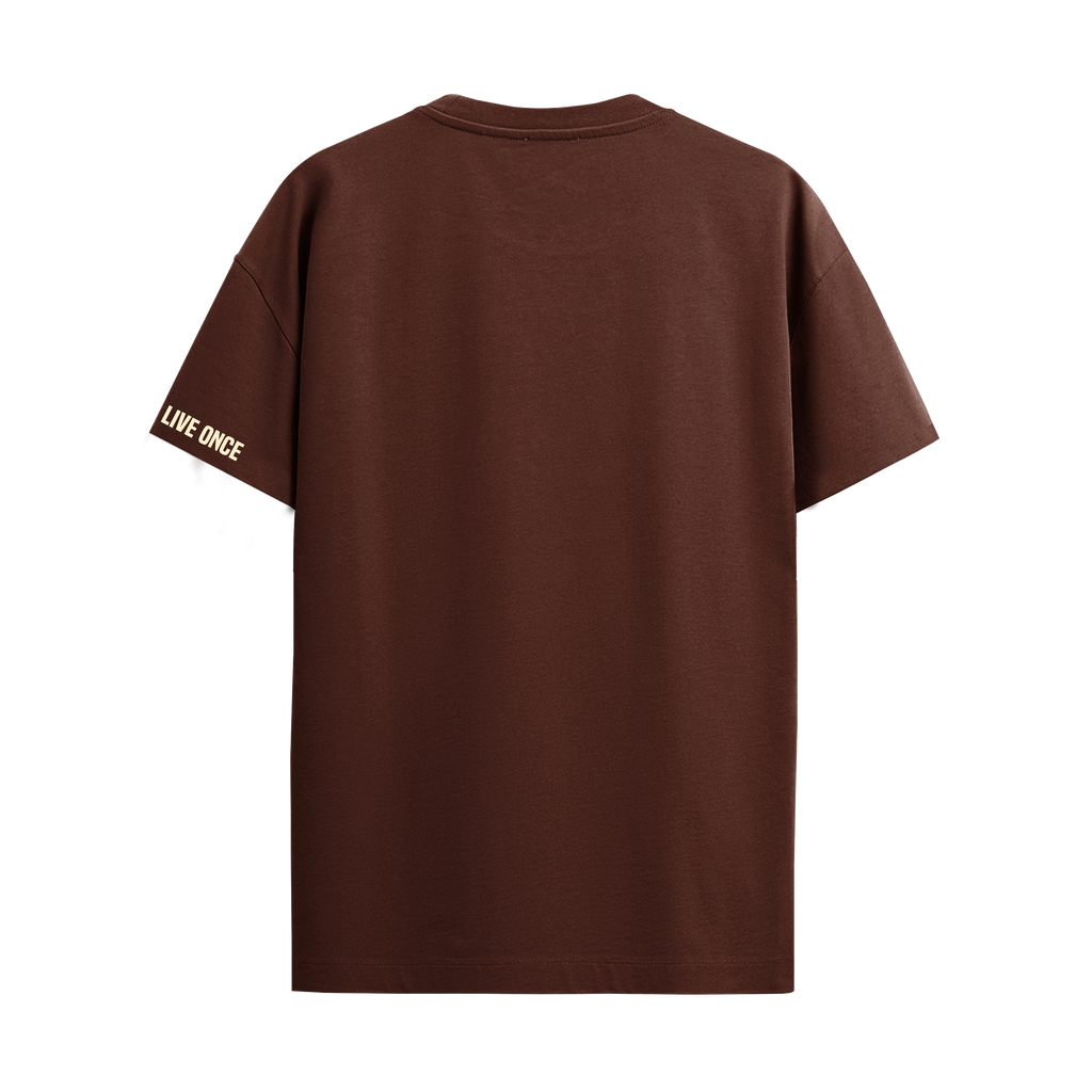 WE DON'T PLAY BROWN OVERSIZED T-SHIRT