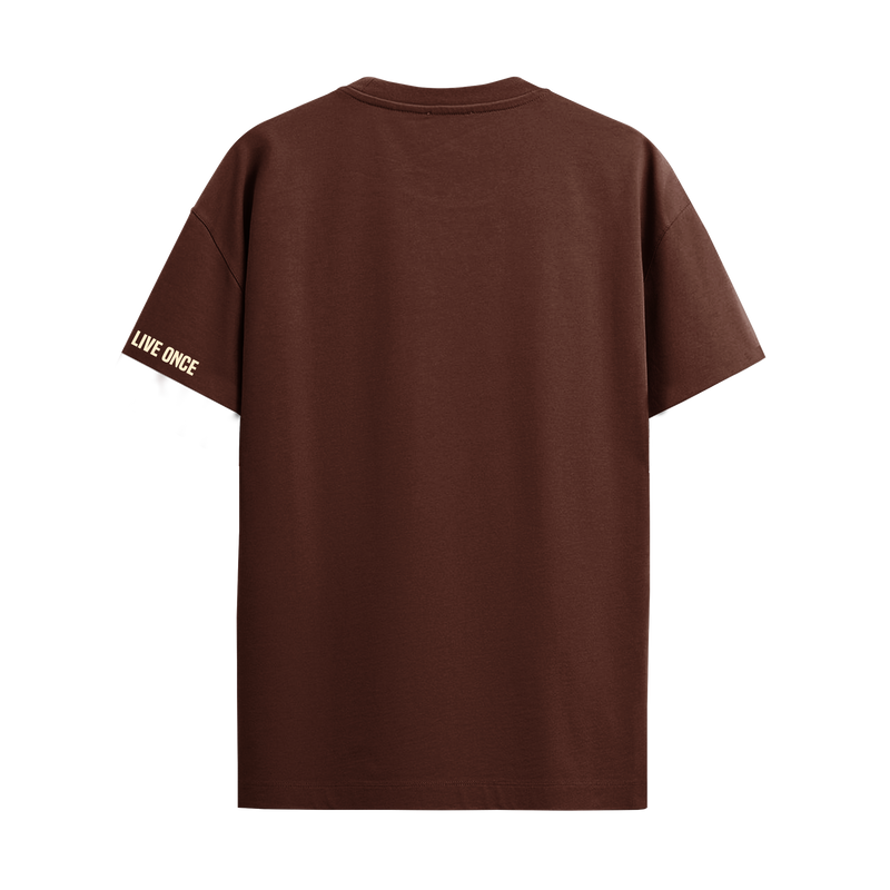 WE DON'T PLAY BROWN OVERSIZED T-SHIRT