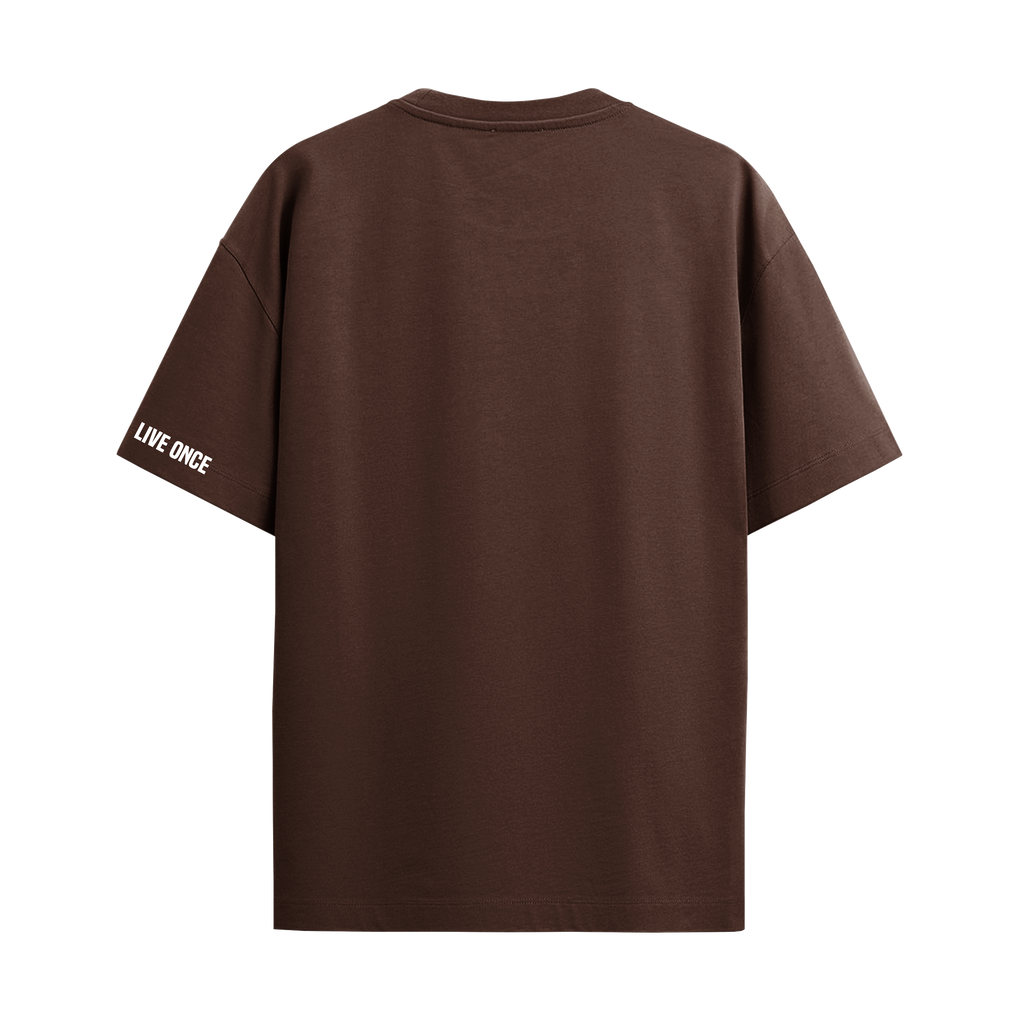 BILLIE EILISH BROWN OVERSIZED T-SHIRT