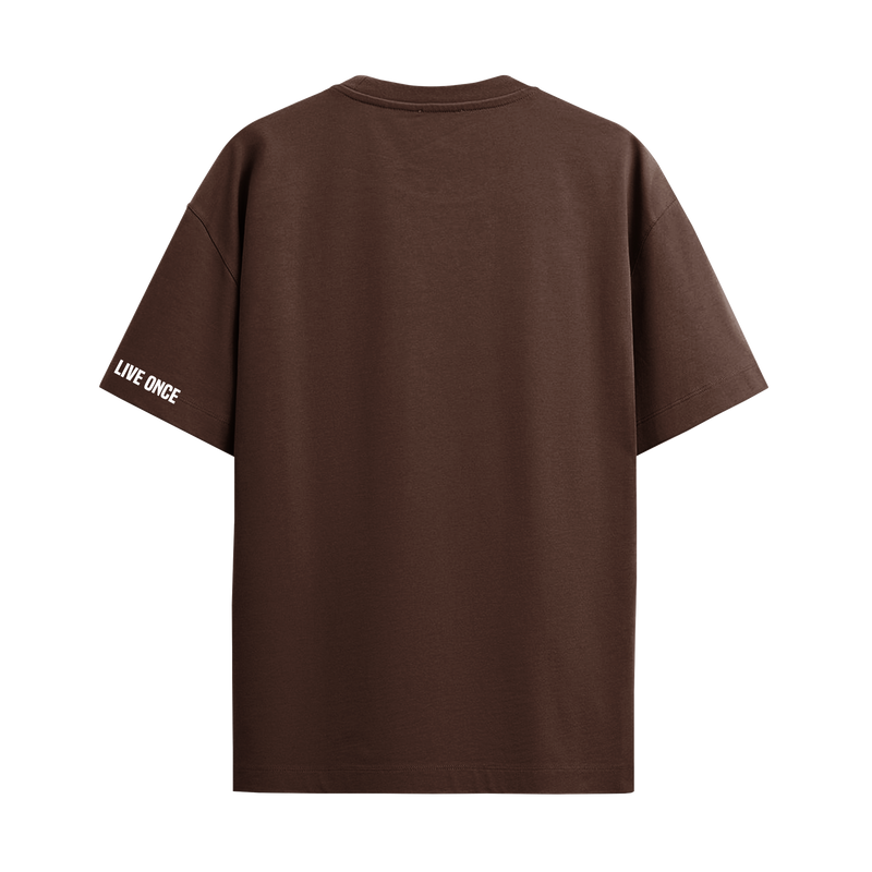 BILLIE EILISH BROWN OVERSIZED T-SHIRT