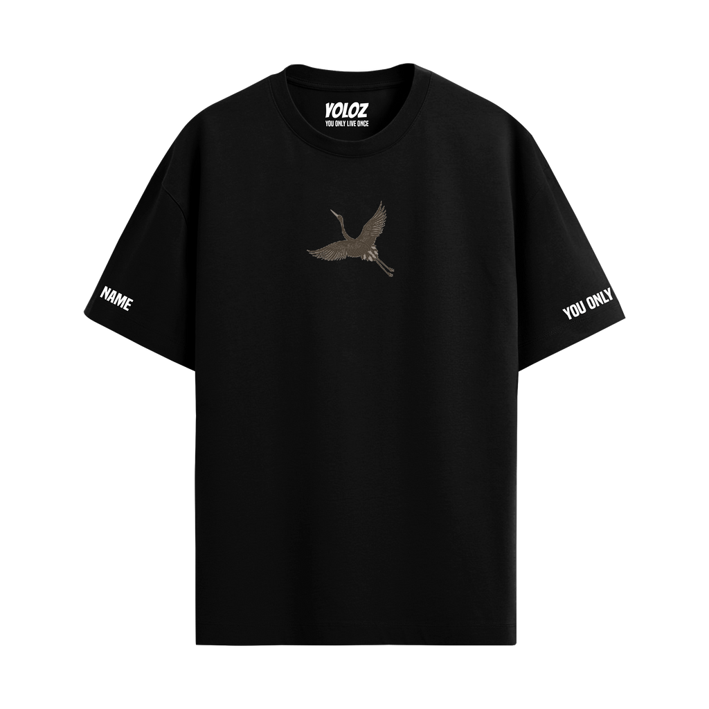 VULTURE BLACK OVERSIZED T-SHIRT