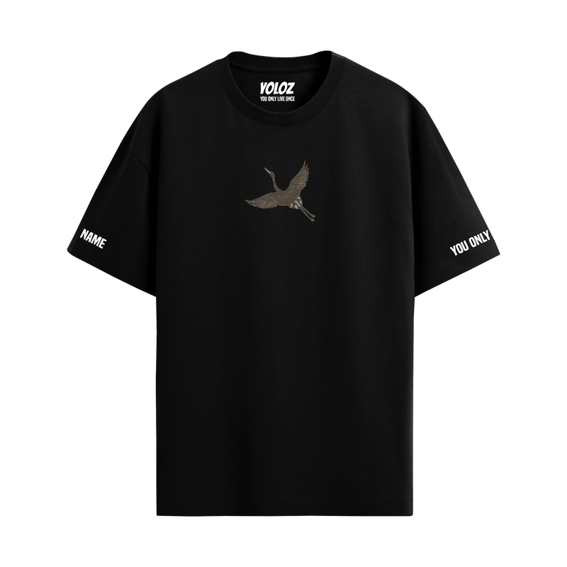 VULTURE BLACK OVERSIZED T-SHIRT