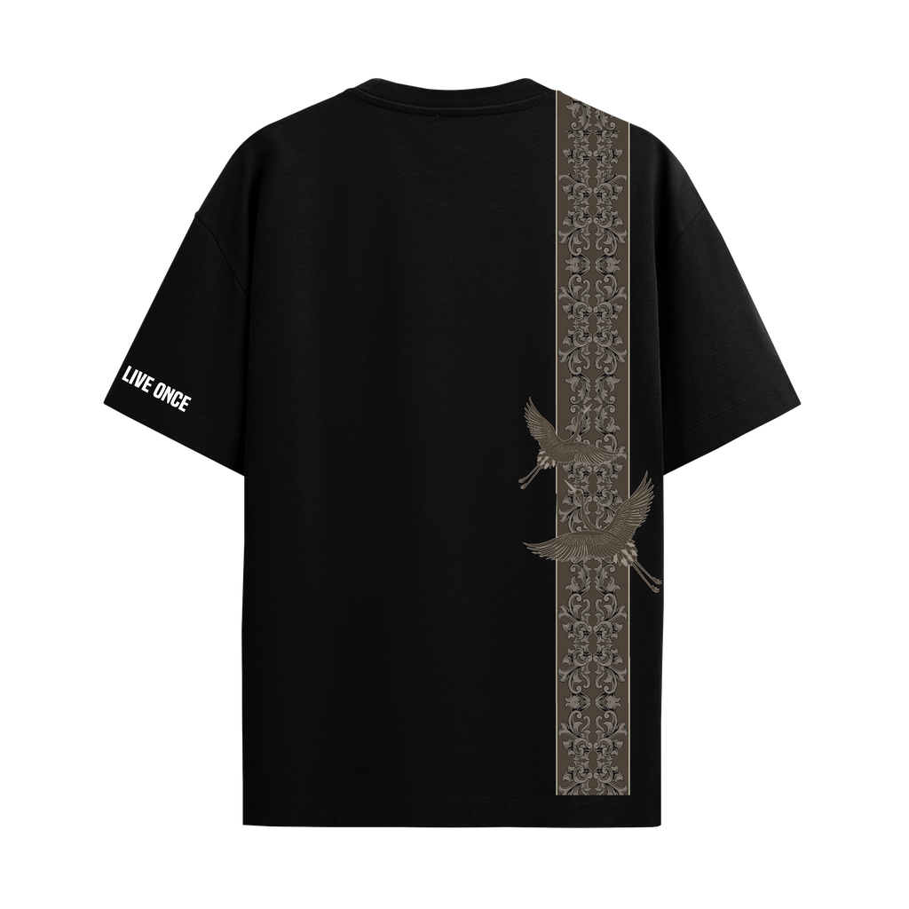 VULTURE BLACK REGULAR FIT T-SHIRT