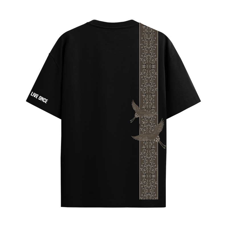VULTURE BLACK OVERSIZED T-SHIRT