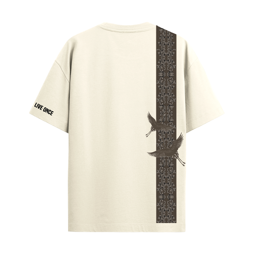 VULTURE OFF WHITE OVERSIZED T-SHIRT